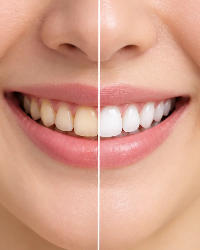 Teeth whitening results at Glow Dental